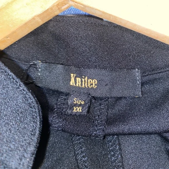 Knitee Black Sleeveless V-Neck Sheath Mini Dress Size XXL - Picture 6 of 7